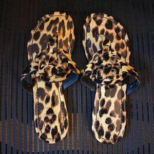 Tory Burch Miller Printed Patent Sandal - Sz 7.5